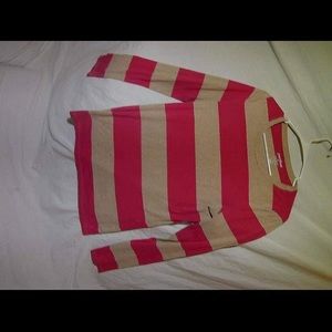 Stripped pink & white